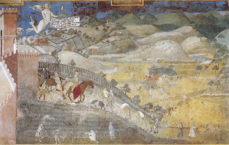 Life in the Country, Ambrogio Lorenzetti